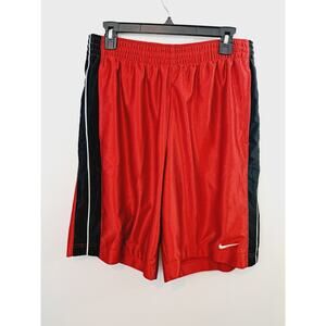 Nike Men's Icon Basketball Shorts - Black/Red/White - Men's Size M